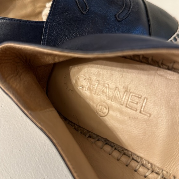 Chanel Navy and Black Espadrilles - 39 - Picture 9 of 9